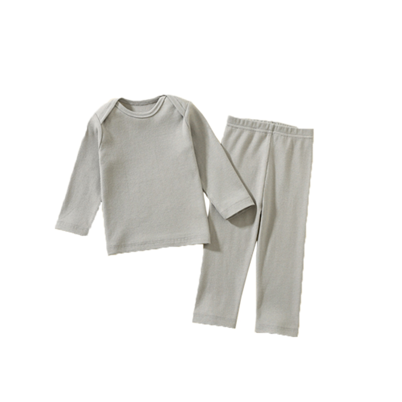 Cotton O-neck Solid Cotton Children Boys Girls Clothing