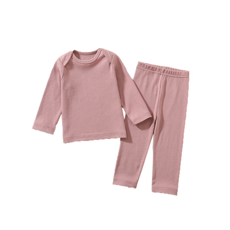 Cotton O-neck Solid Cotton Children Boys Girls Clothing