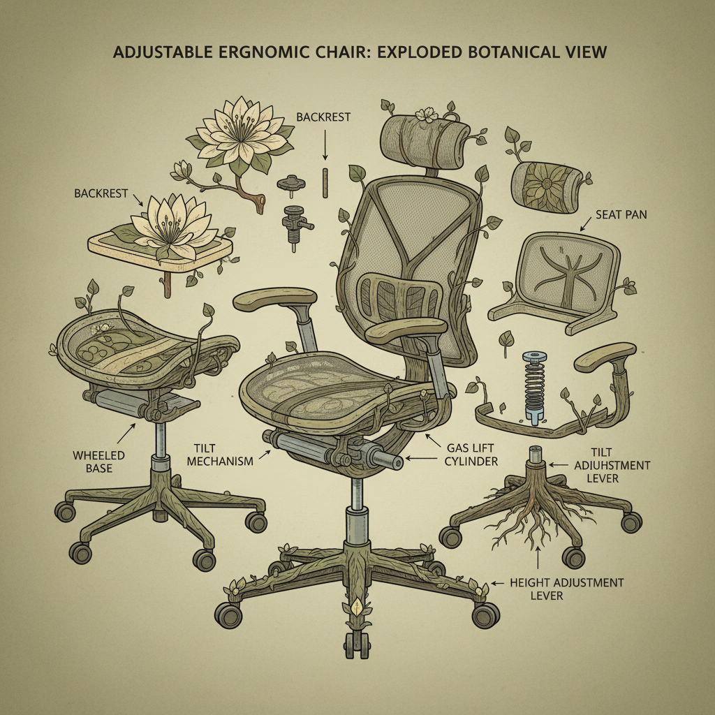 adjustable chair with wheels