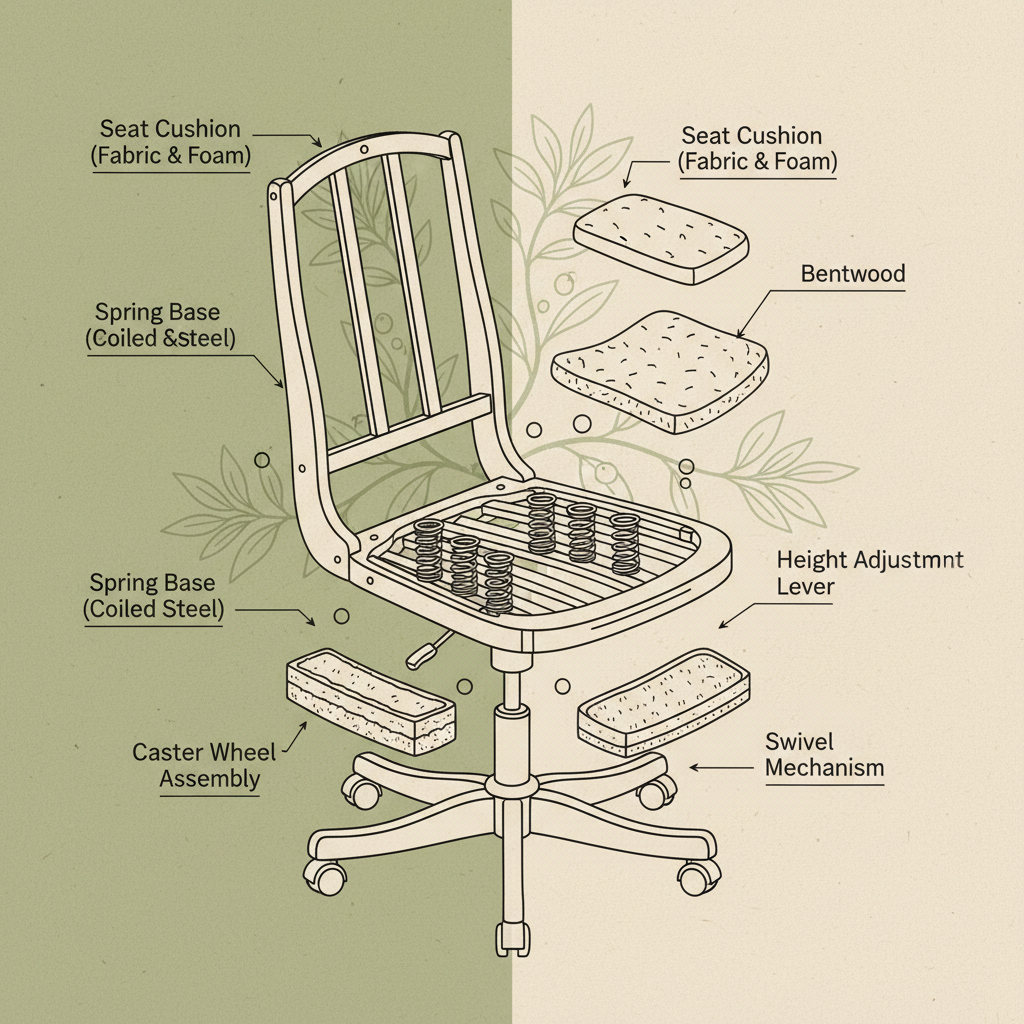 adjustable upholstered chair