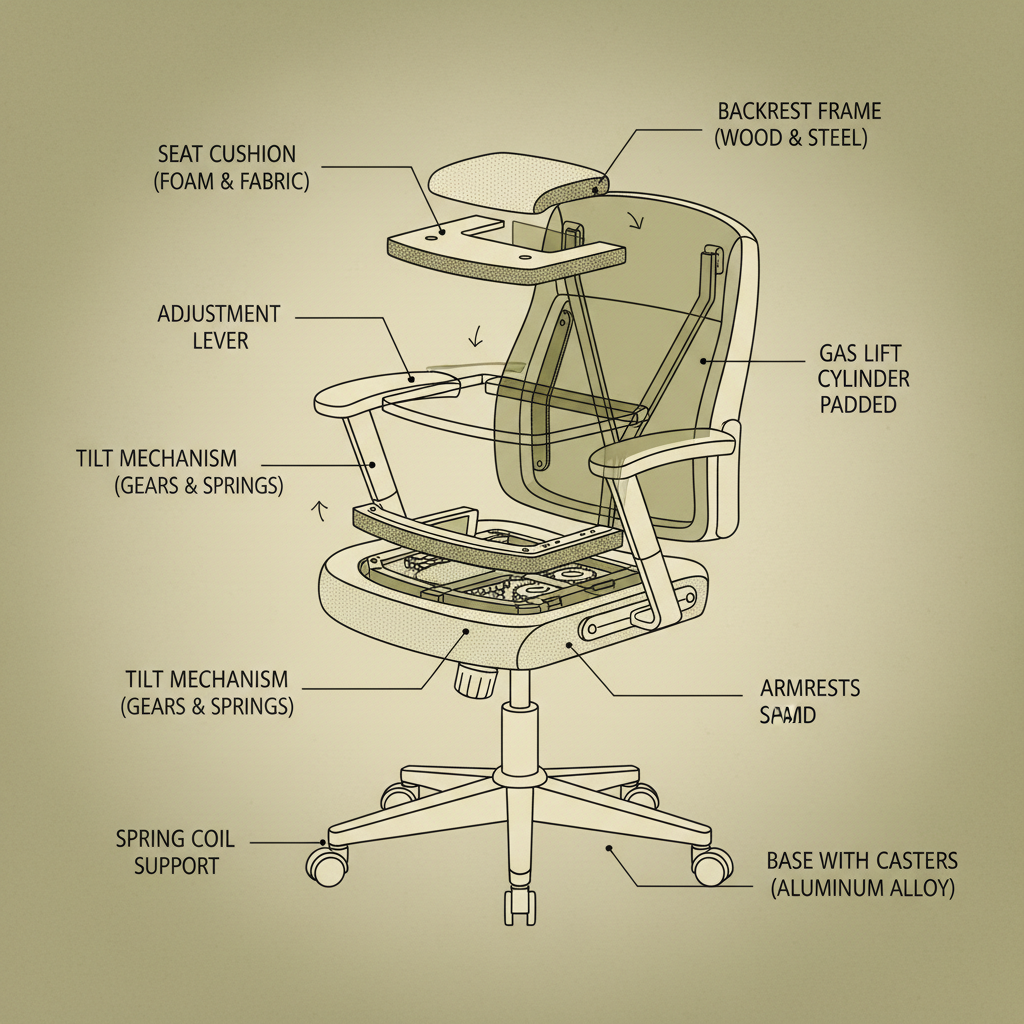 adjustable upholstered chair