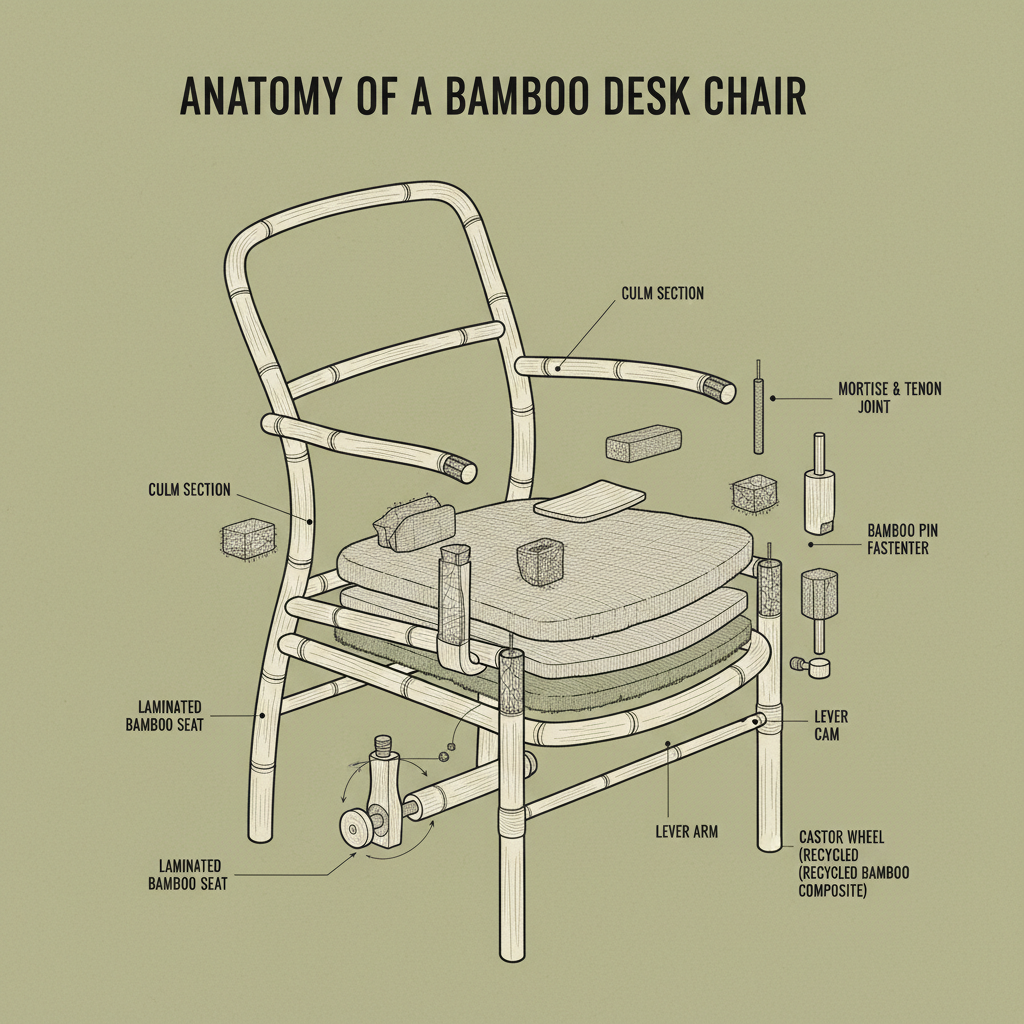 bamboo desk chair