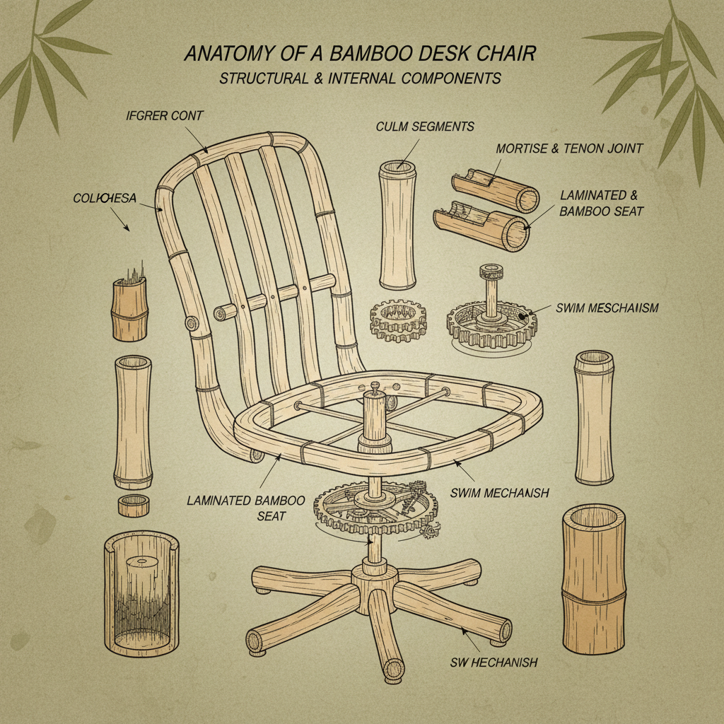 bamboo desk chair