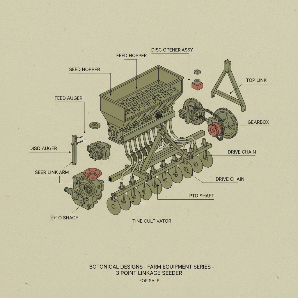 3 point linkage seeder for sale