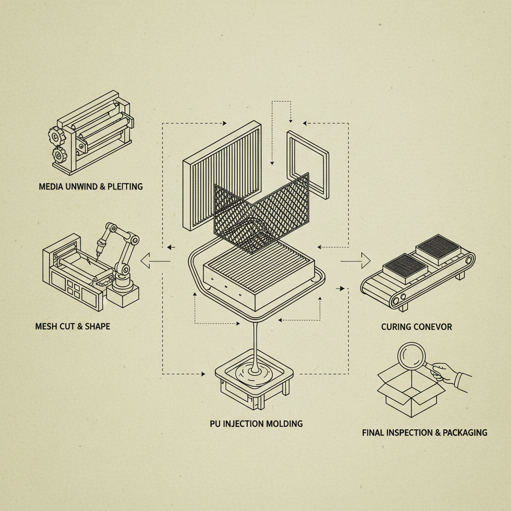 Advancements in Car PU Air Filter Production Line Technology and Design