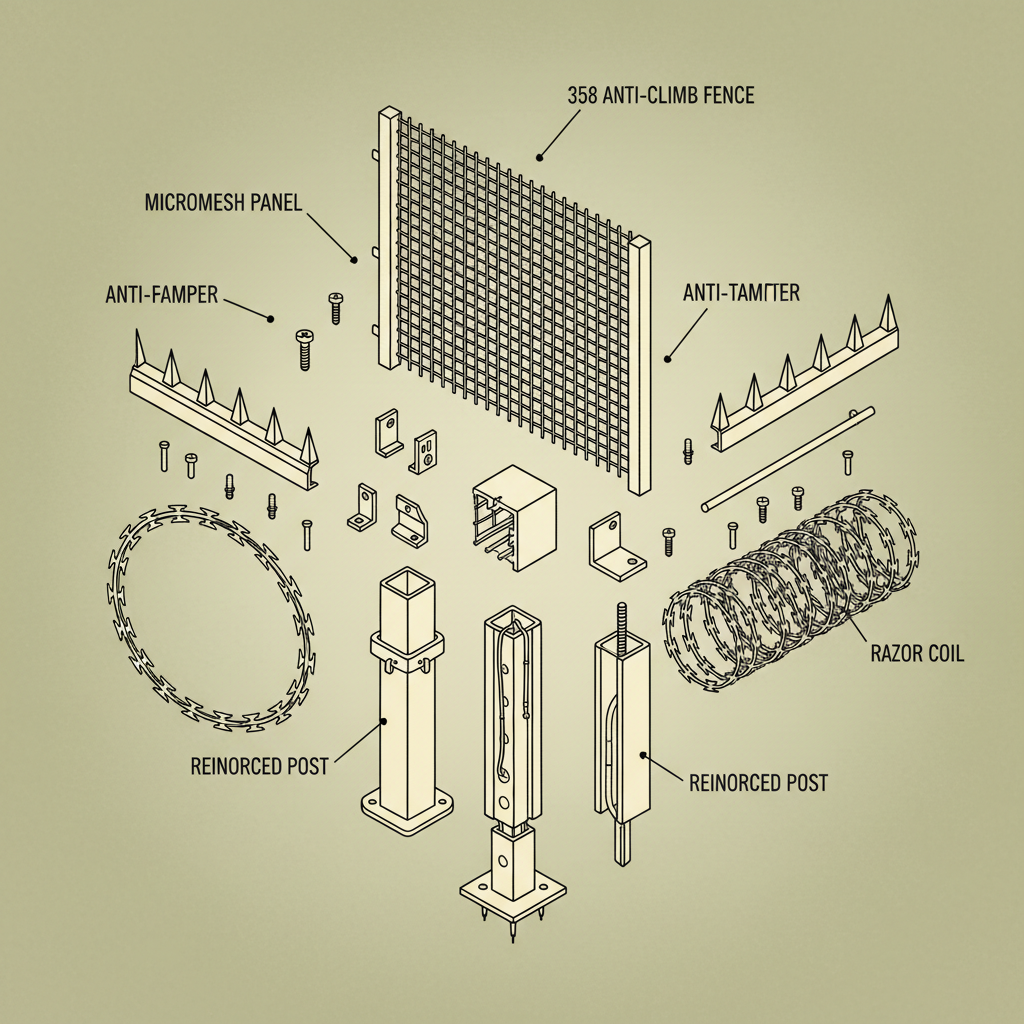 Reliable Perimeter Security with 358 Anti Climb Fence Systems
