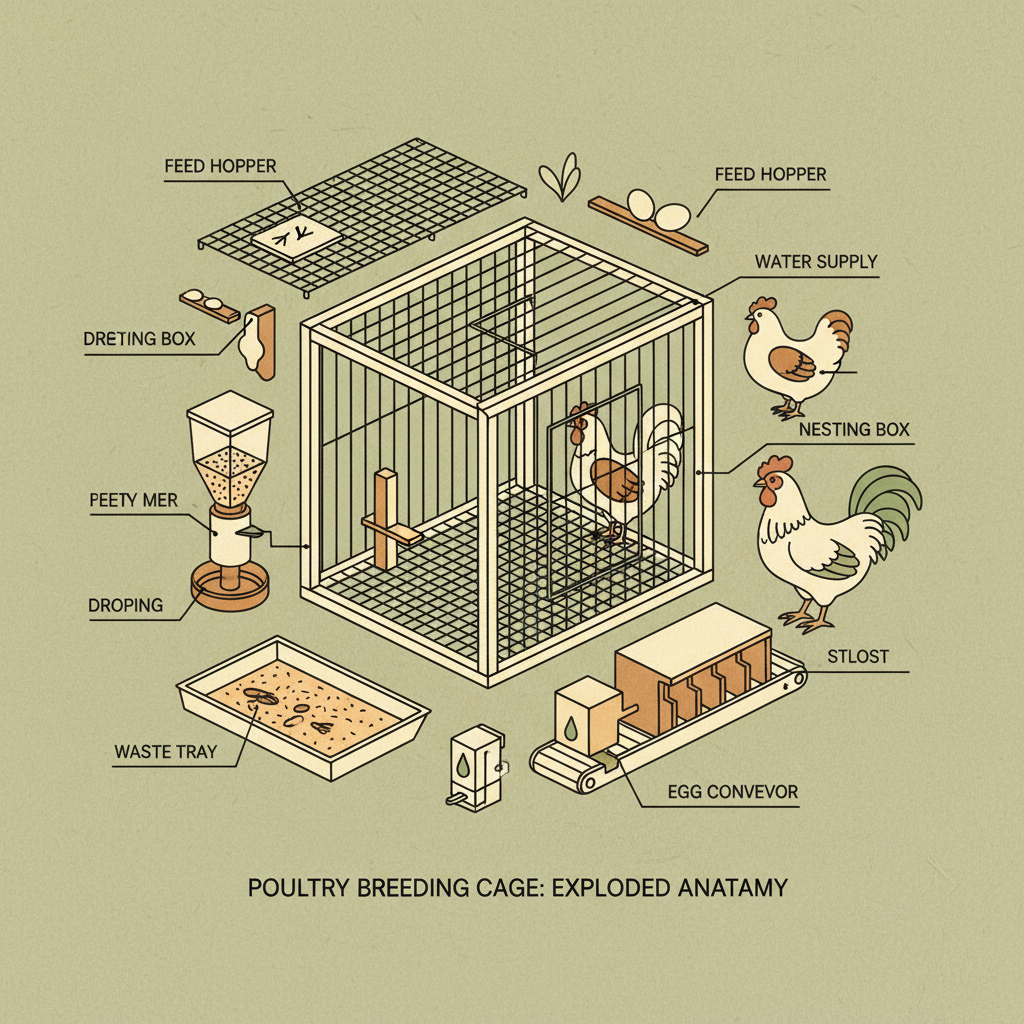 Optimizing Poultry Farming with Durable Poultry Breeding Cage Systems