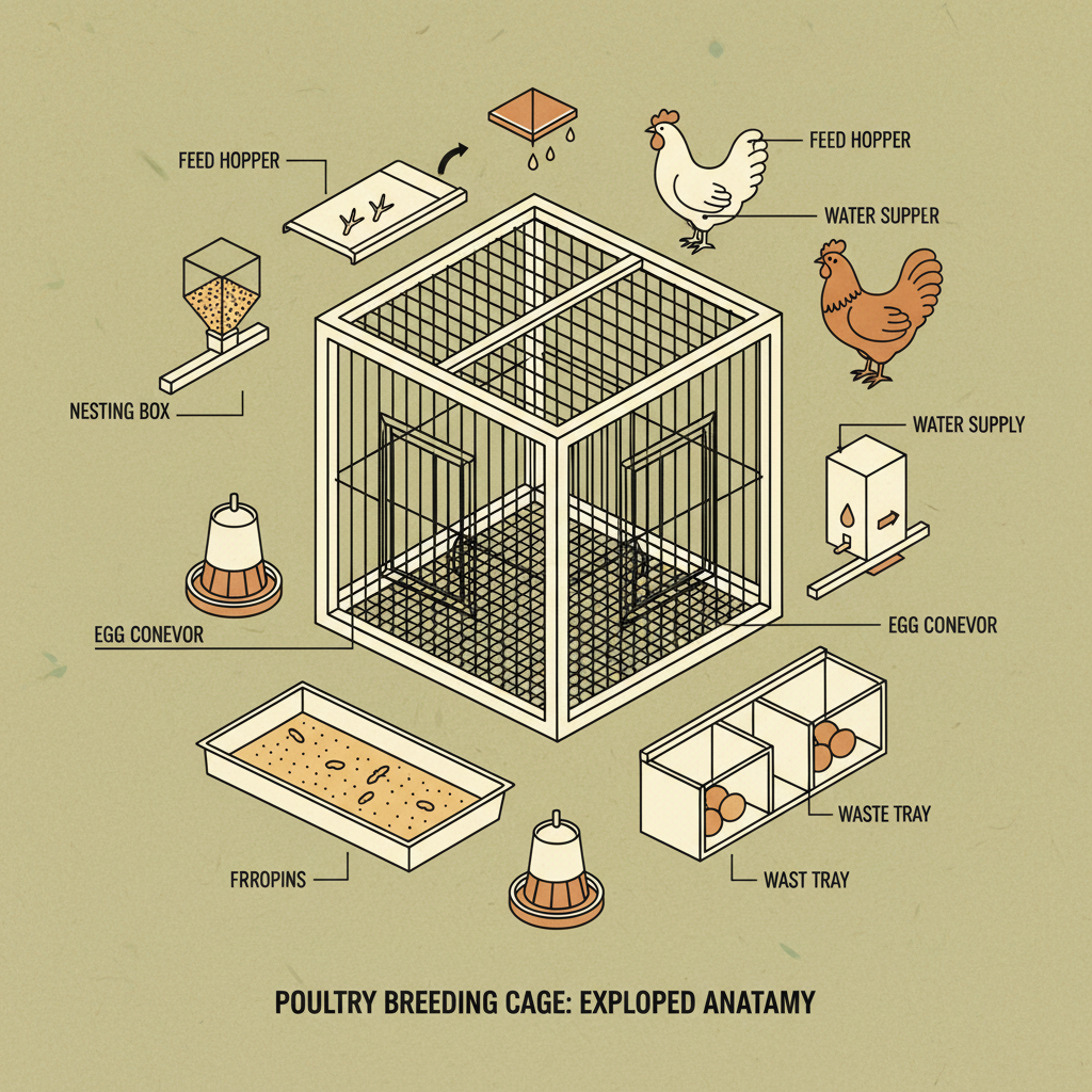 Optimizing Poultry Farming with Durable Poultry Breeding Cage Systems
