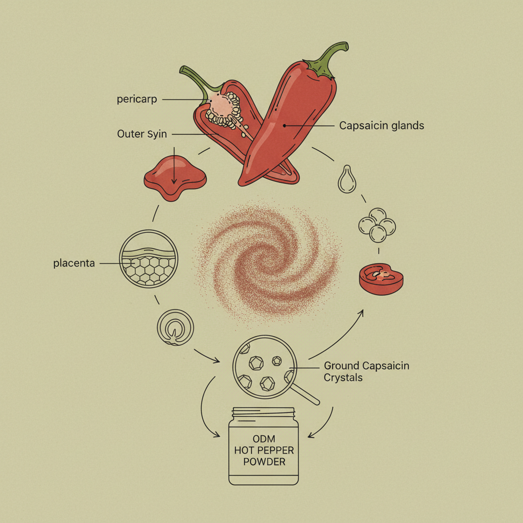 odm hot pepper powder