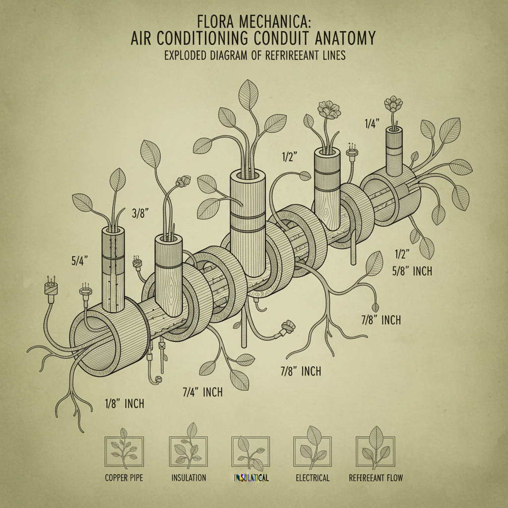 air conditioning pipe sizes