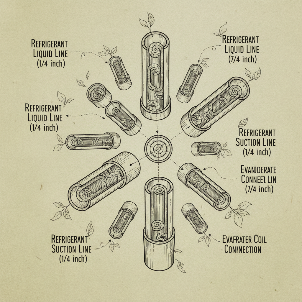 air conditioning pipe sizes