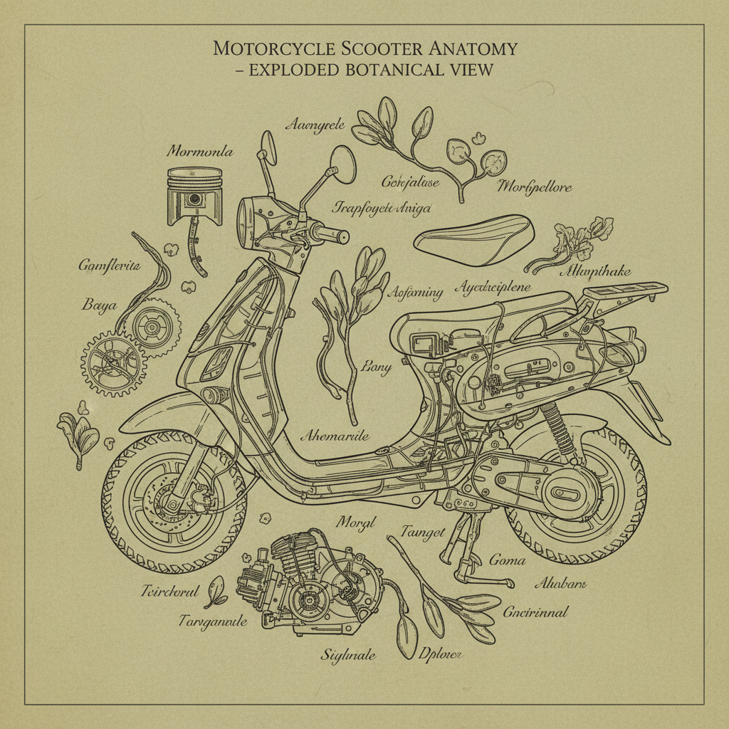 Innovative Modular Design with Motorcycles Scooter for Efficient Construction
