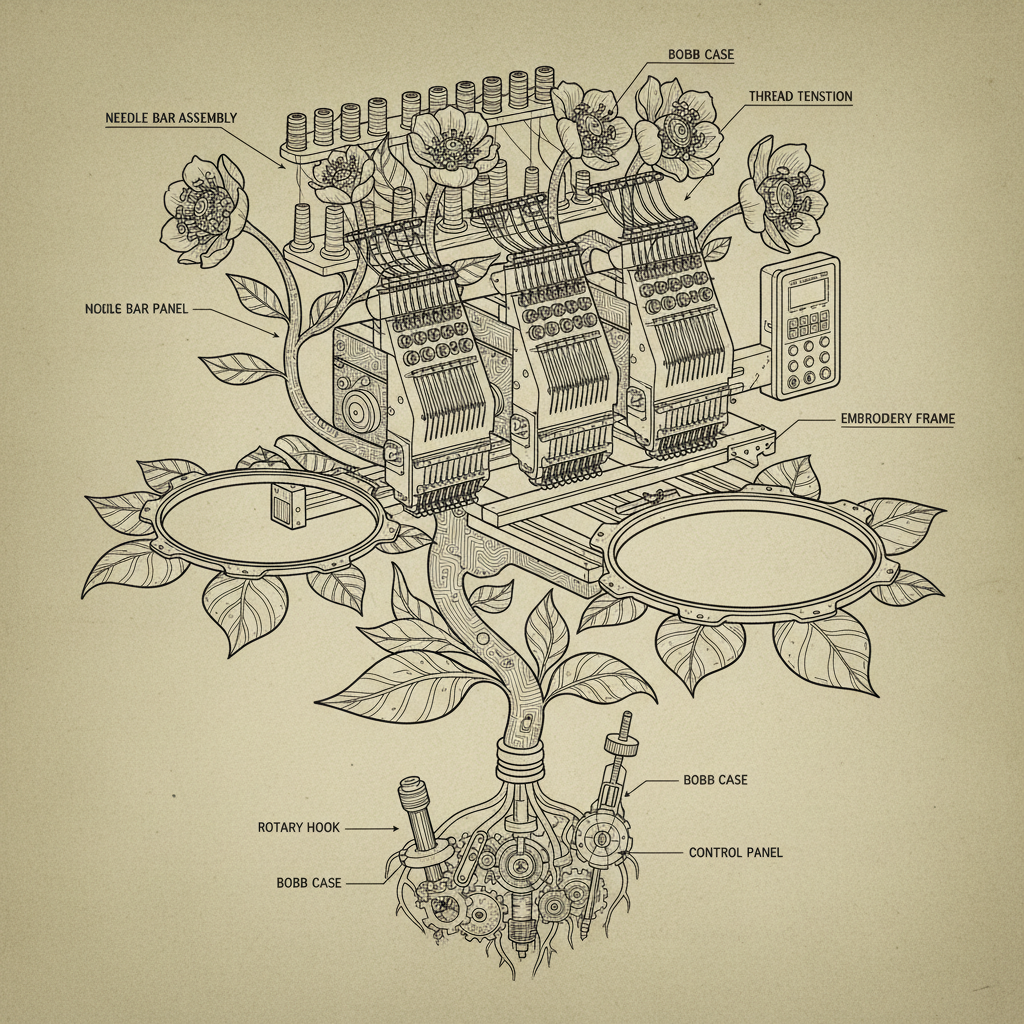 Optimizing Embroidery Production with a Reliable 6 Head Embroidery Machine