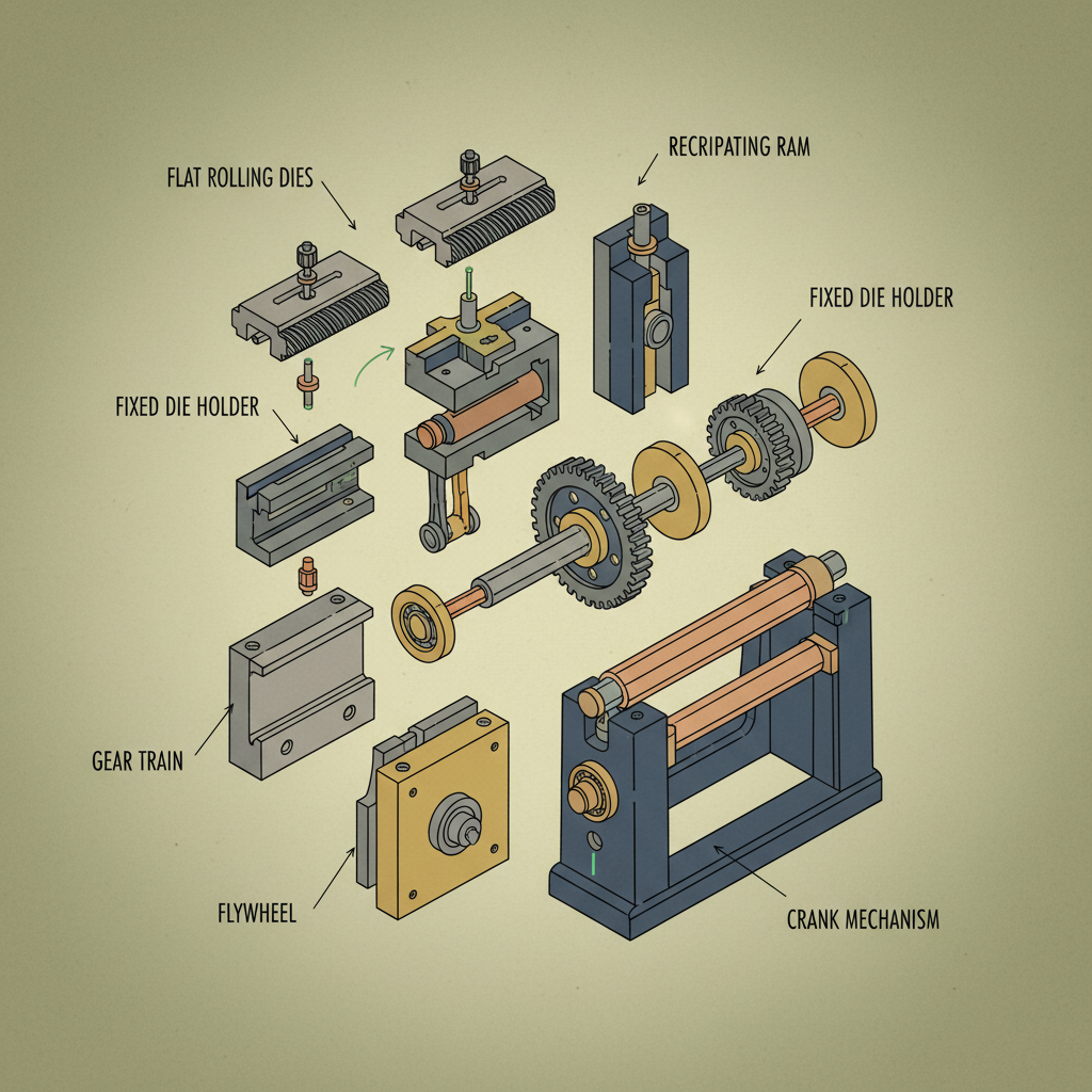 Advancements in flat die thread rolling machine Technology and Practical Applications