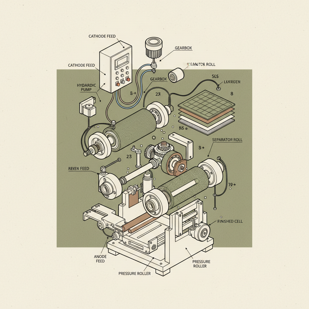 high precision lithium battery rolling press machine