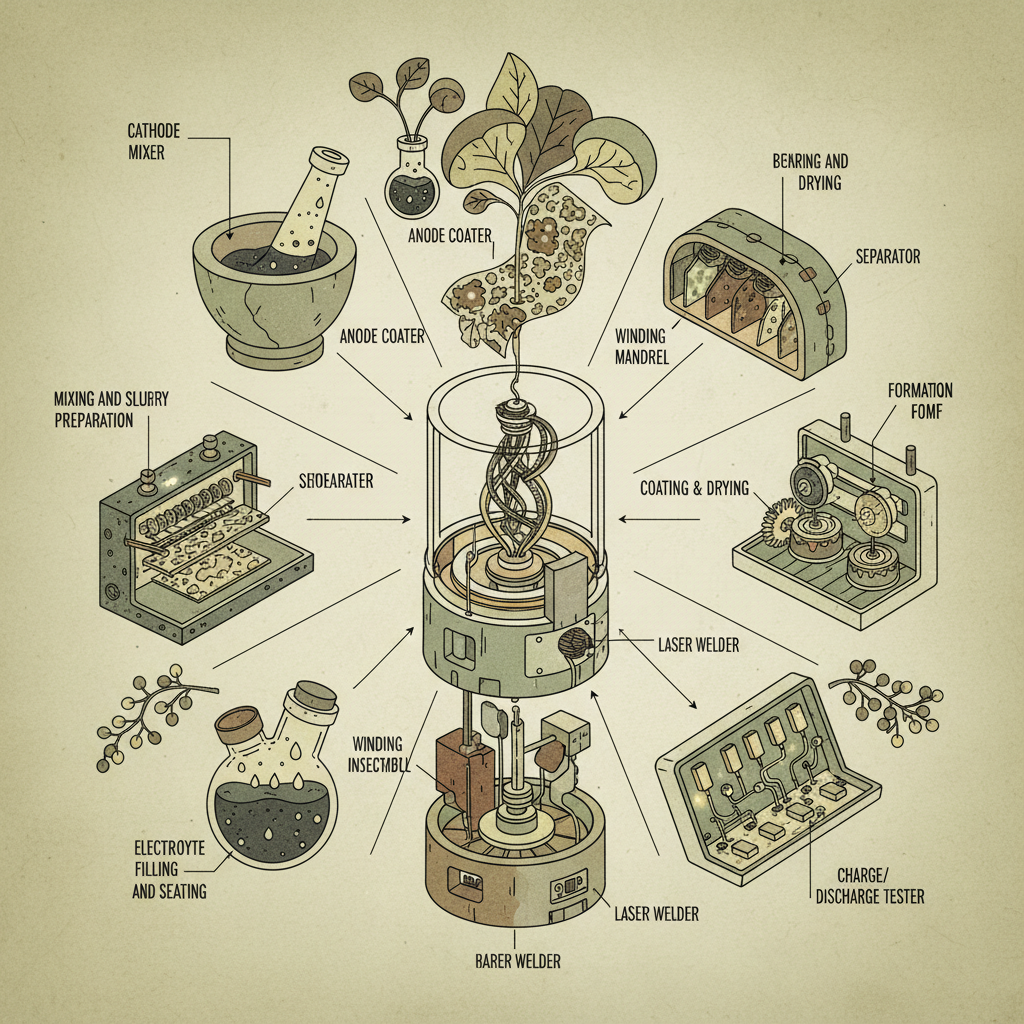 Advanced Cylindrical Cell Manufacturing Machine Solutions for Battery Production
