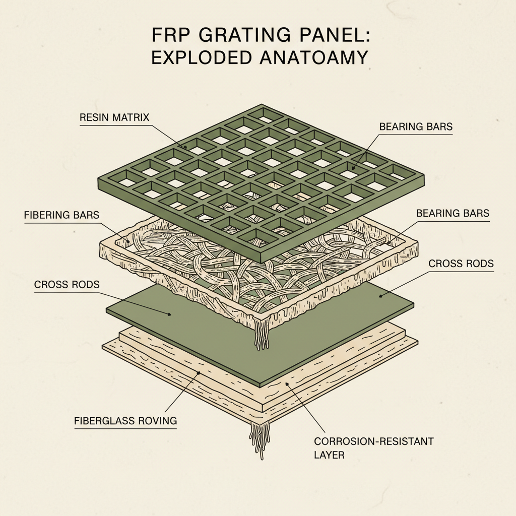 frp grating panels