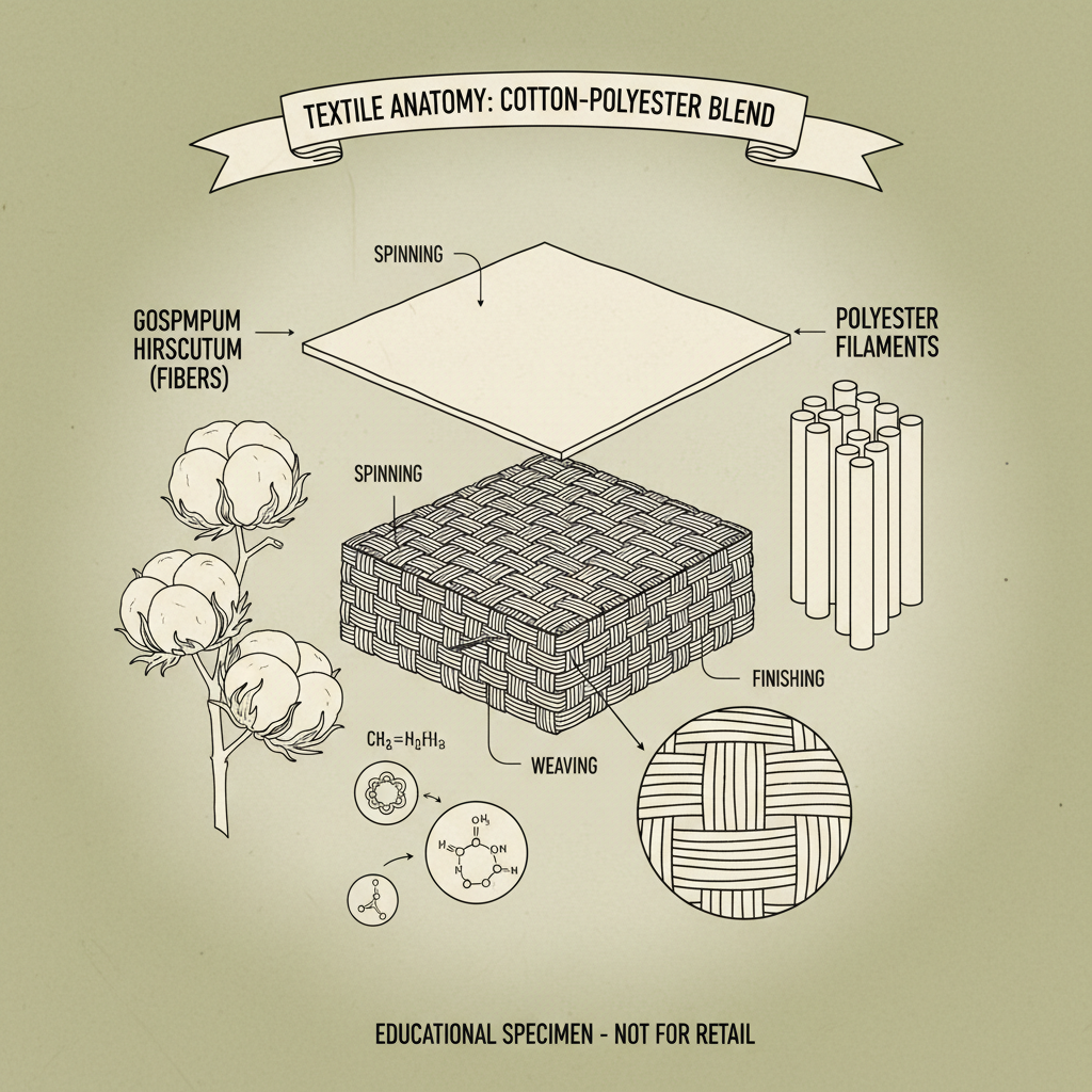 Durable and Affordable Cotton Polyester Material for Sale for Versatile Applications