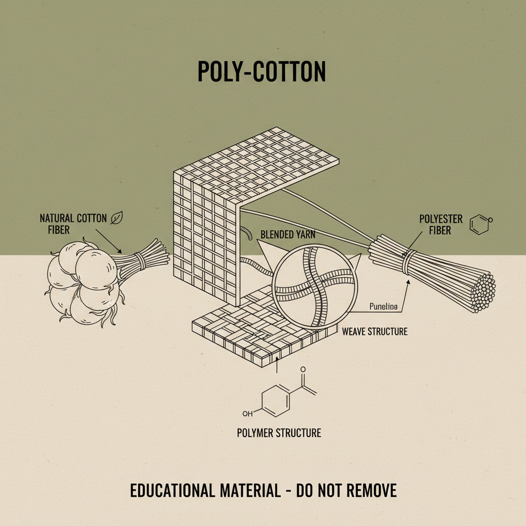Durable Poly Cotton Material for Sale Offers Strength and Cost Effectiveness