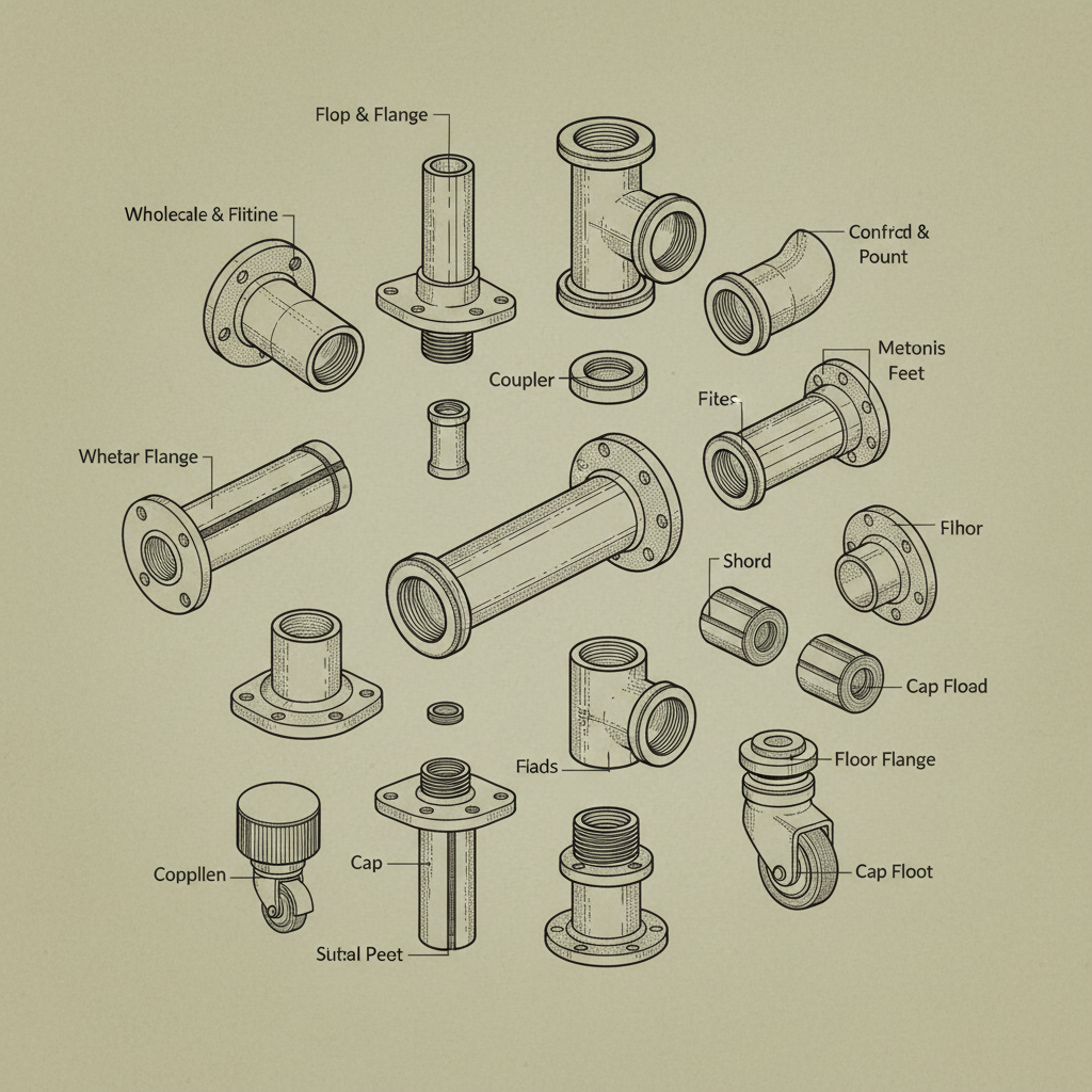 wholesale pipes furniture table legs feet parts