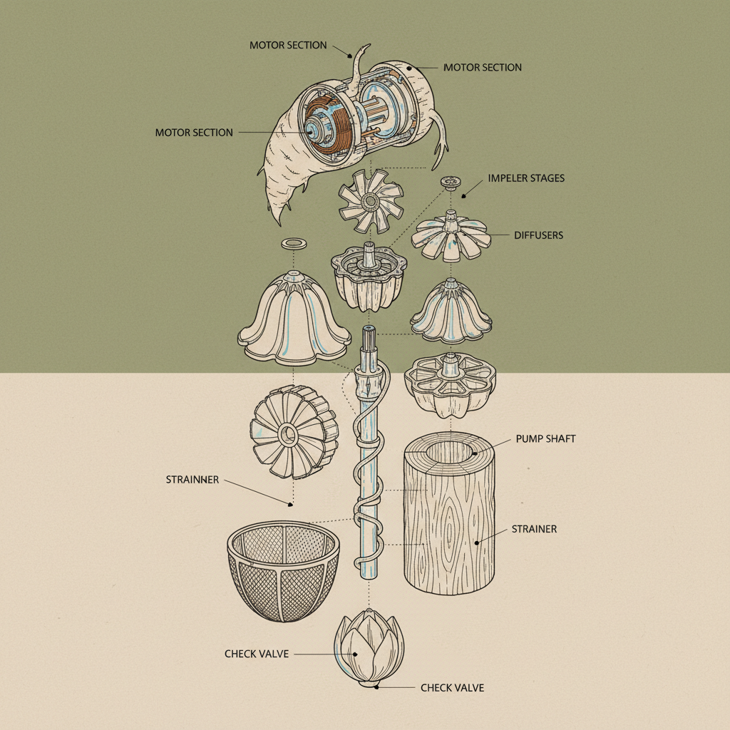 deep well submersible pump