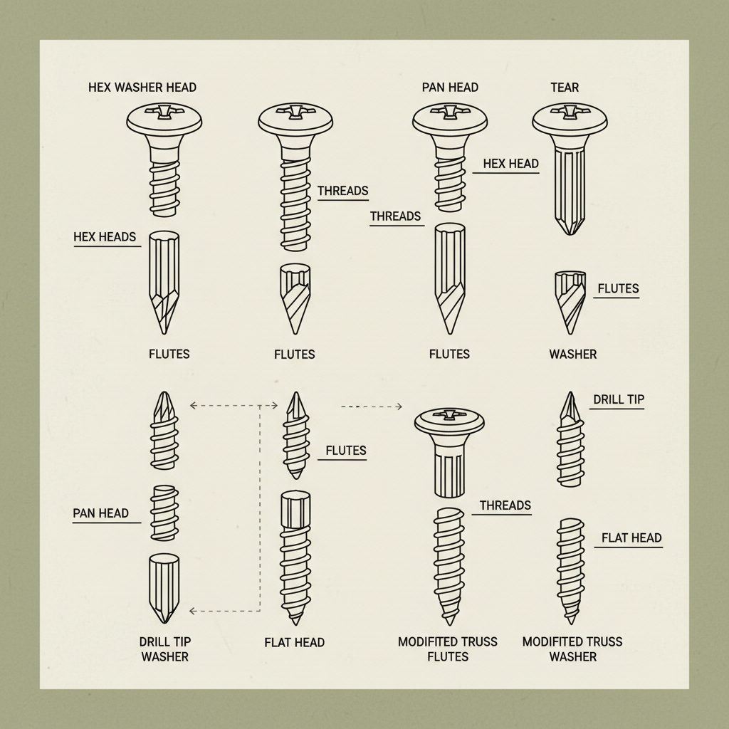 Understanding the Diverse Types of Tek Screws and Their Applications