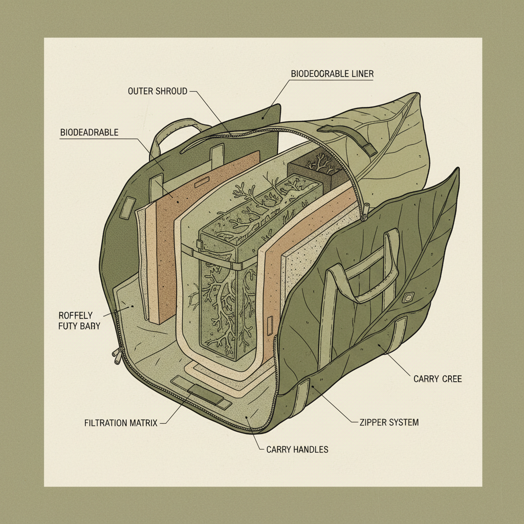Durable Transport Body Bags for Industrial and Construction Use