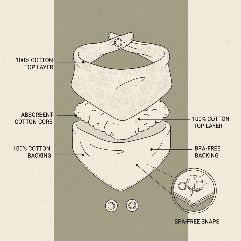 The Importance of 100 Cotton Baby Bandana Bib Design and Material Quality