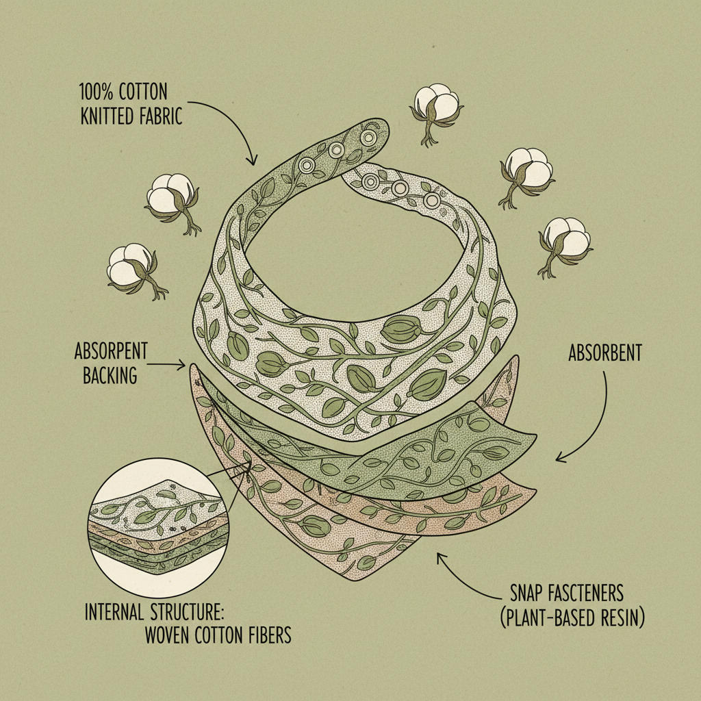 High Quality 100 cotton knitted baby bandana bib for Ultimate Comfort and Safety