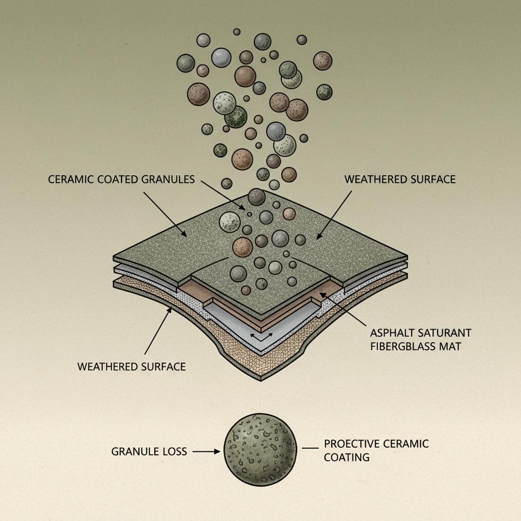 Understanding Roof Shingles Losing Granules and Material Durability
