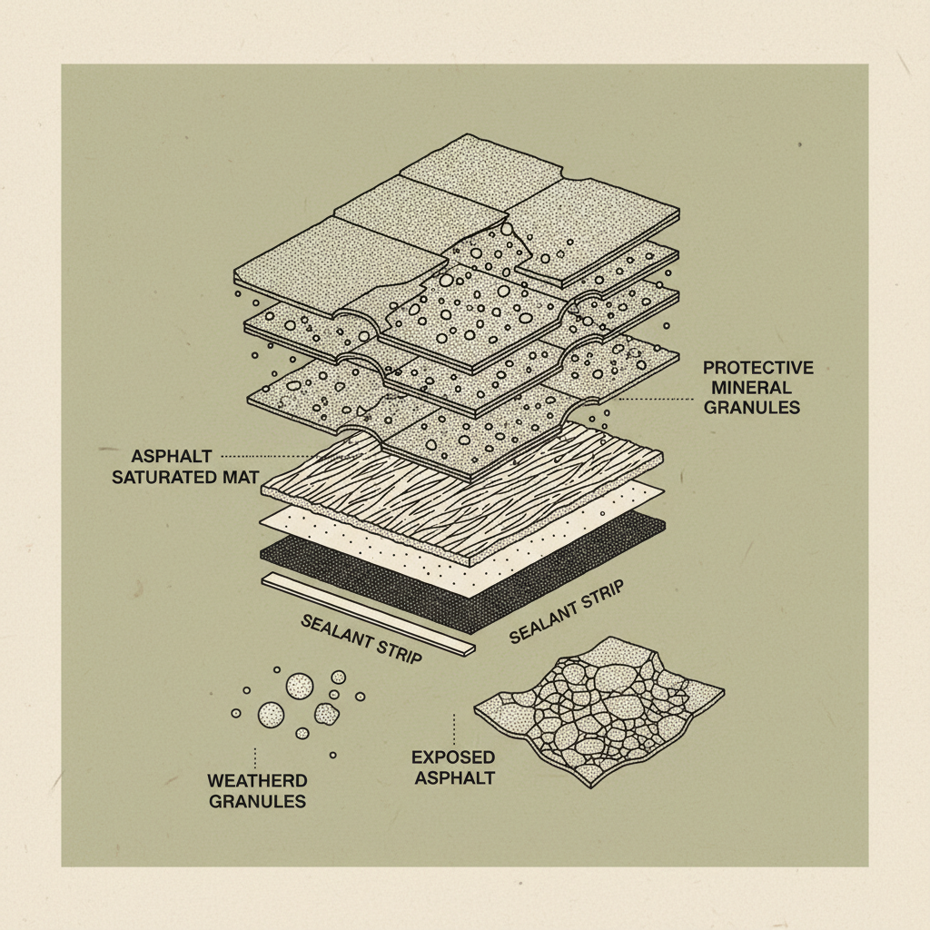 Understanding Roof Shingles Losing Granules and Material Durability
