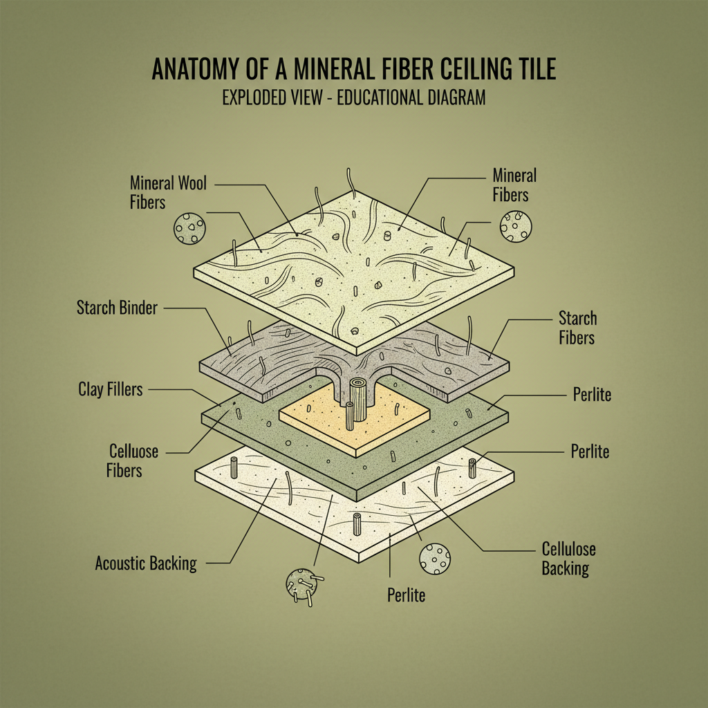 mineral fiber ceiling tiles