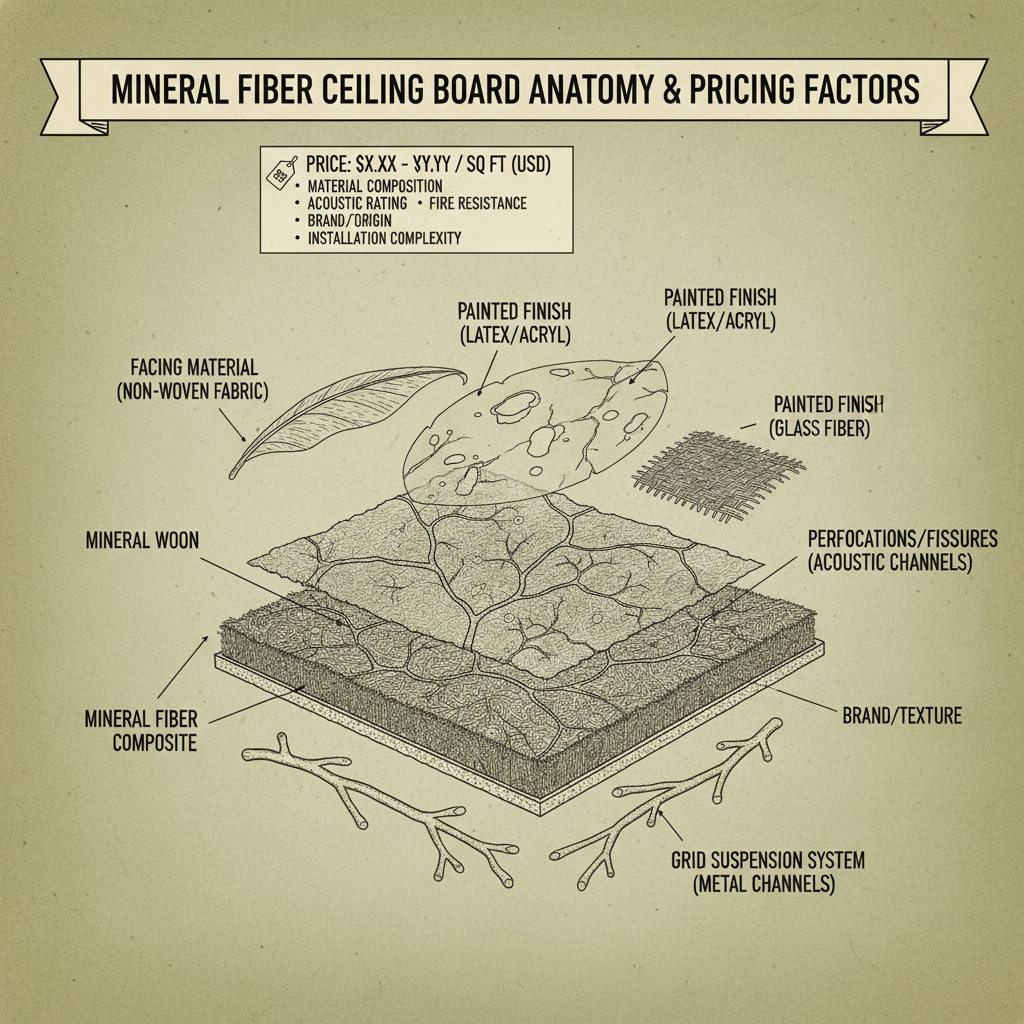 Understanding Mineral Fiber Ceiling Board Price and Practical Considerations