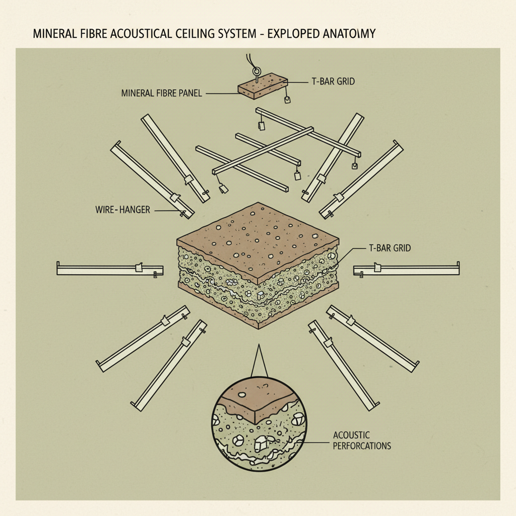 Navigating the Complexities of Mineral Fibre Acoustical Suspended Ceiling System Selection