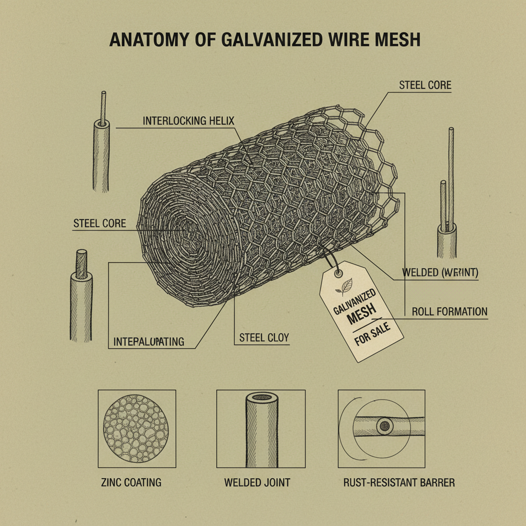 galvanized wire mesh for sale