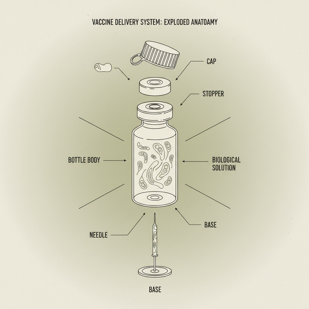 plastic vaccine bottle