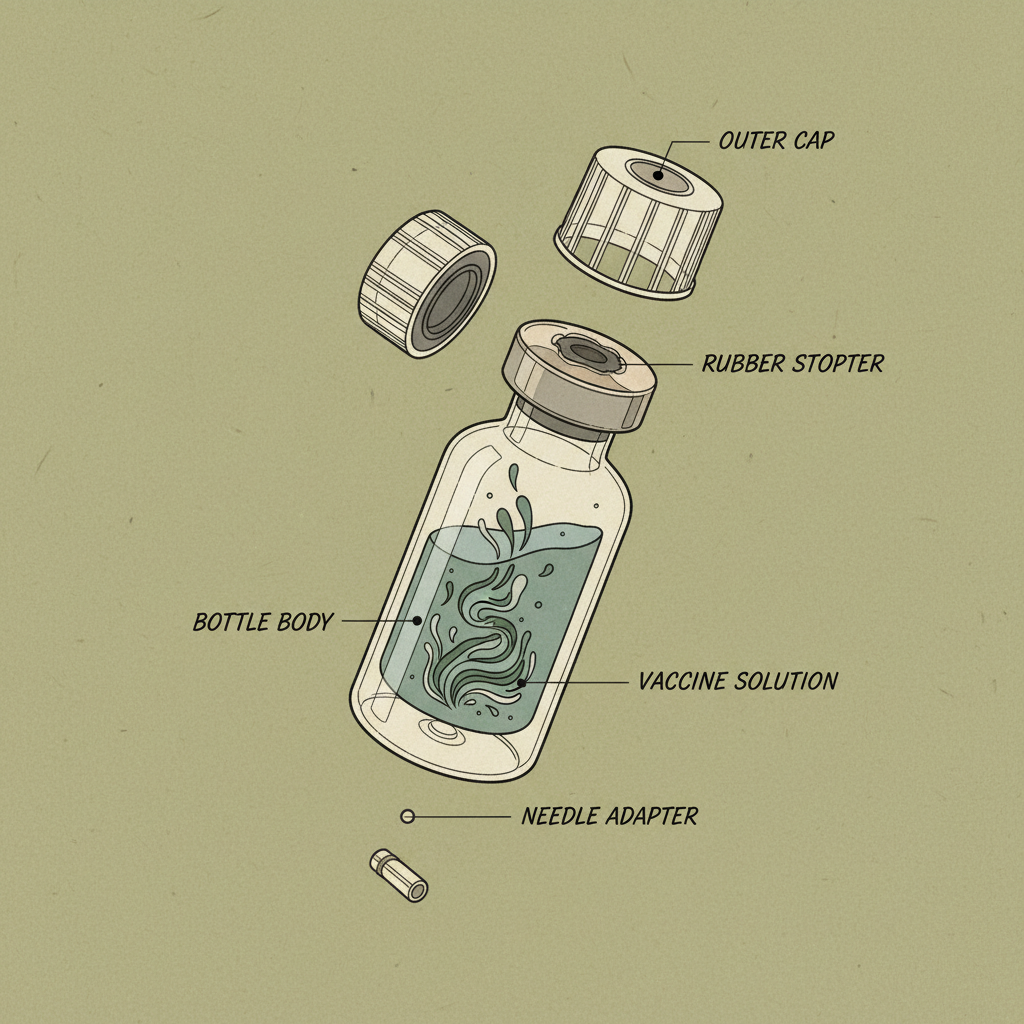 plastic vaccine bottle