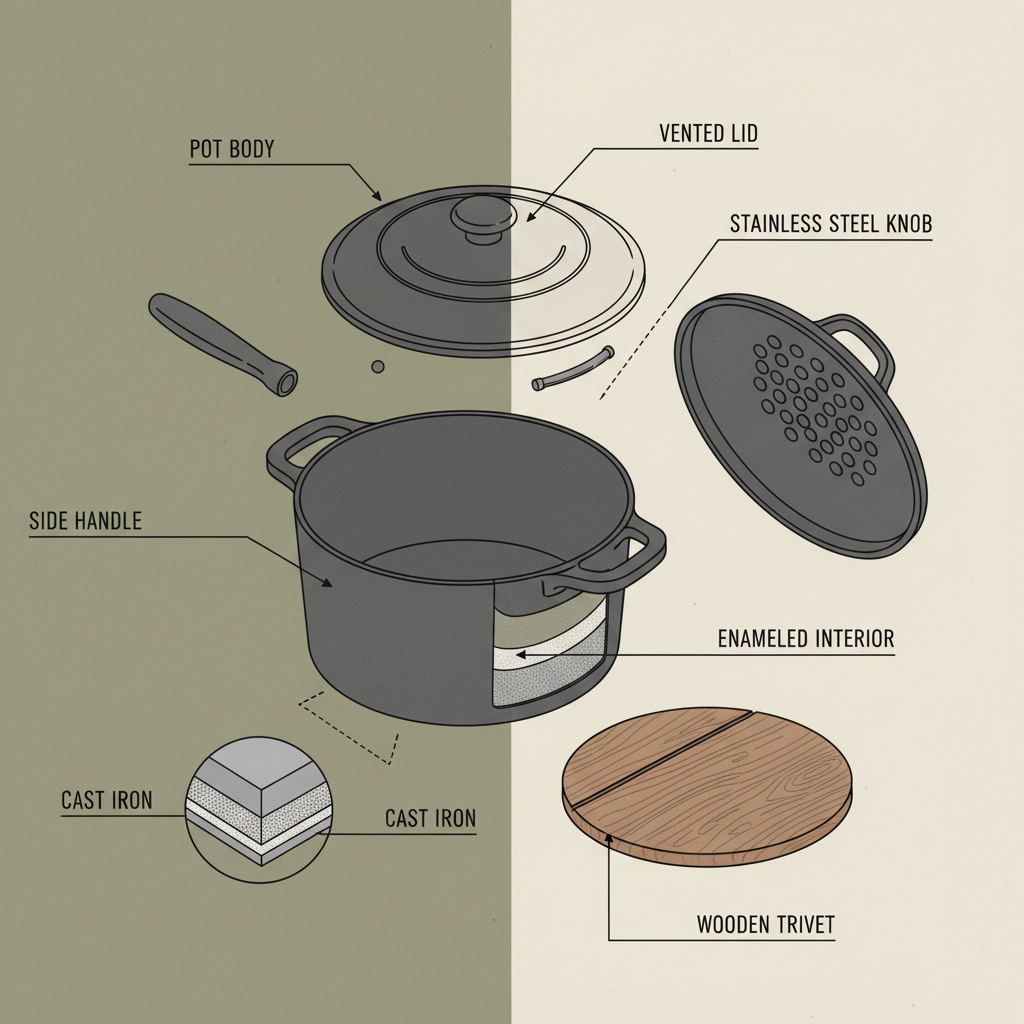 Navigating the Landscape of Cast Iron Pot Manufacturers and Design Considerations