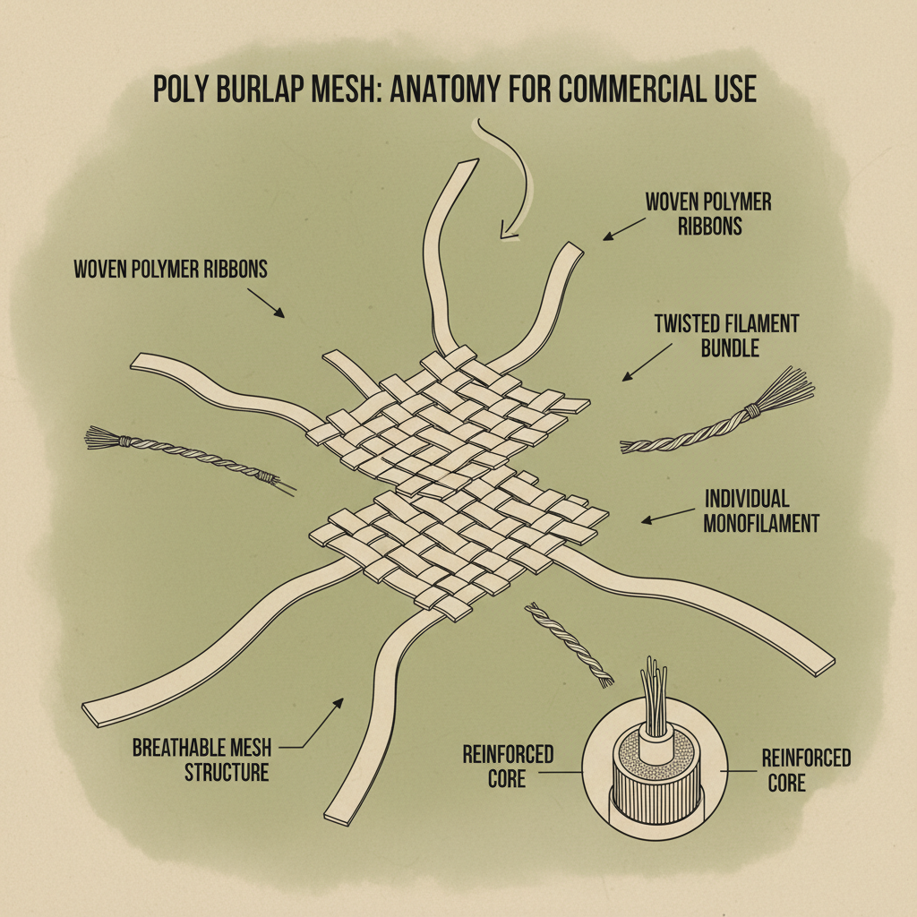 Discover Durable Poly Burlap Mesh for Sale and Construction Applications
