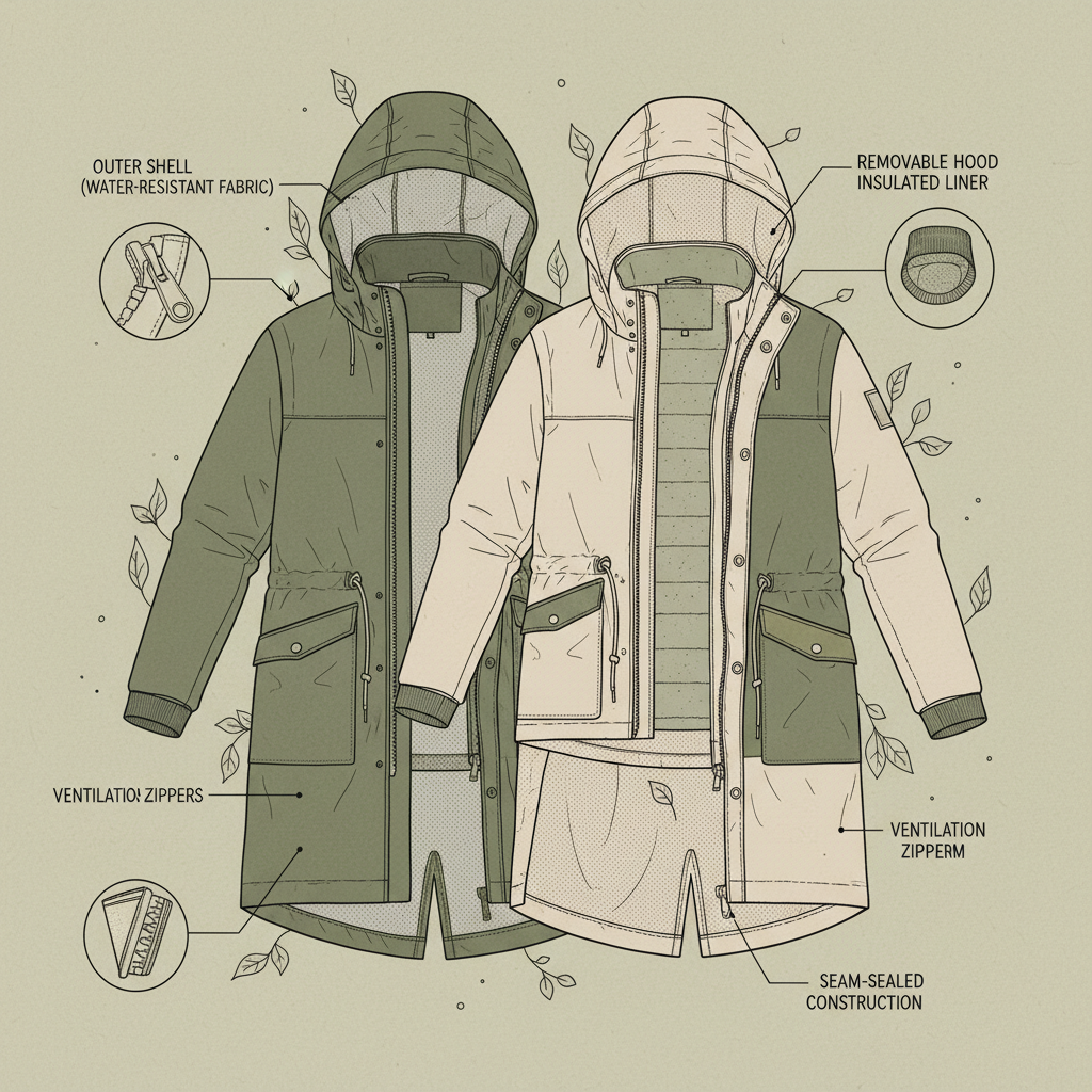 Exploring the Nuances of Modern 2 in 1 Raincoat Design and Performance