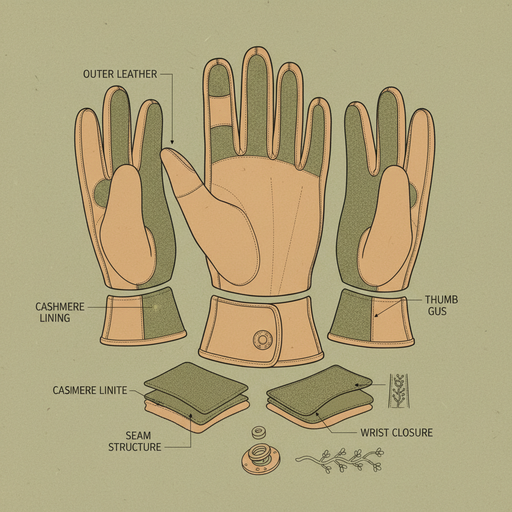 Premium Cashmere Leather Gloves for Enhanced Comfort and Precision