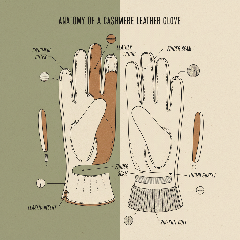 Premium Cashmere Leather Gloves for Enhanced Comfort and Precision