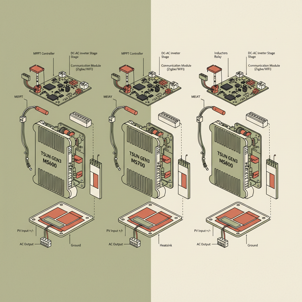 Detailed Analysis of Wholesale Tsun Gen3 Microinverter MS600MS700MS800 Performance and Design