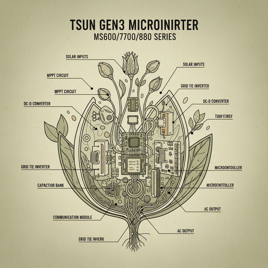 Tsun Gen3 Microinverter Ms600ms700ms800 Bulk Reliability and Solar Innovation