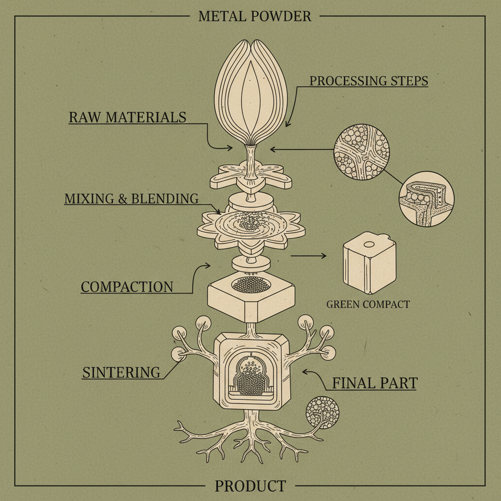 Advancements and Challenges in the Manufacturing Process of Powder Metallurgy
