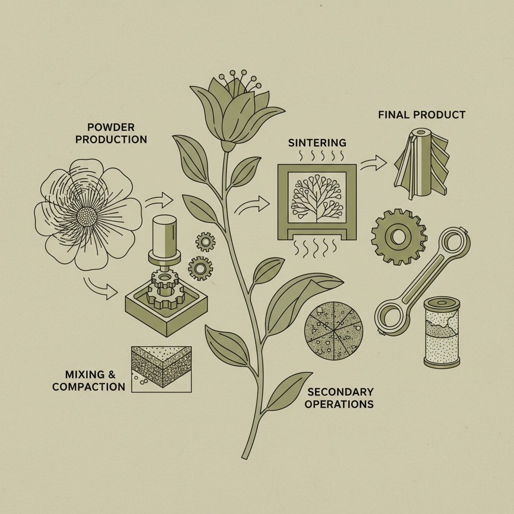 Advancements and Challenges in the Manufacturing Process of Powder Metallurgy