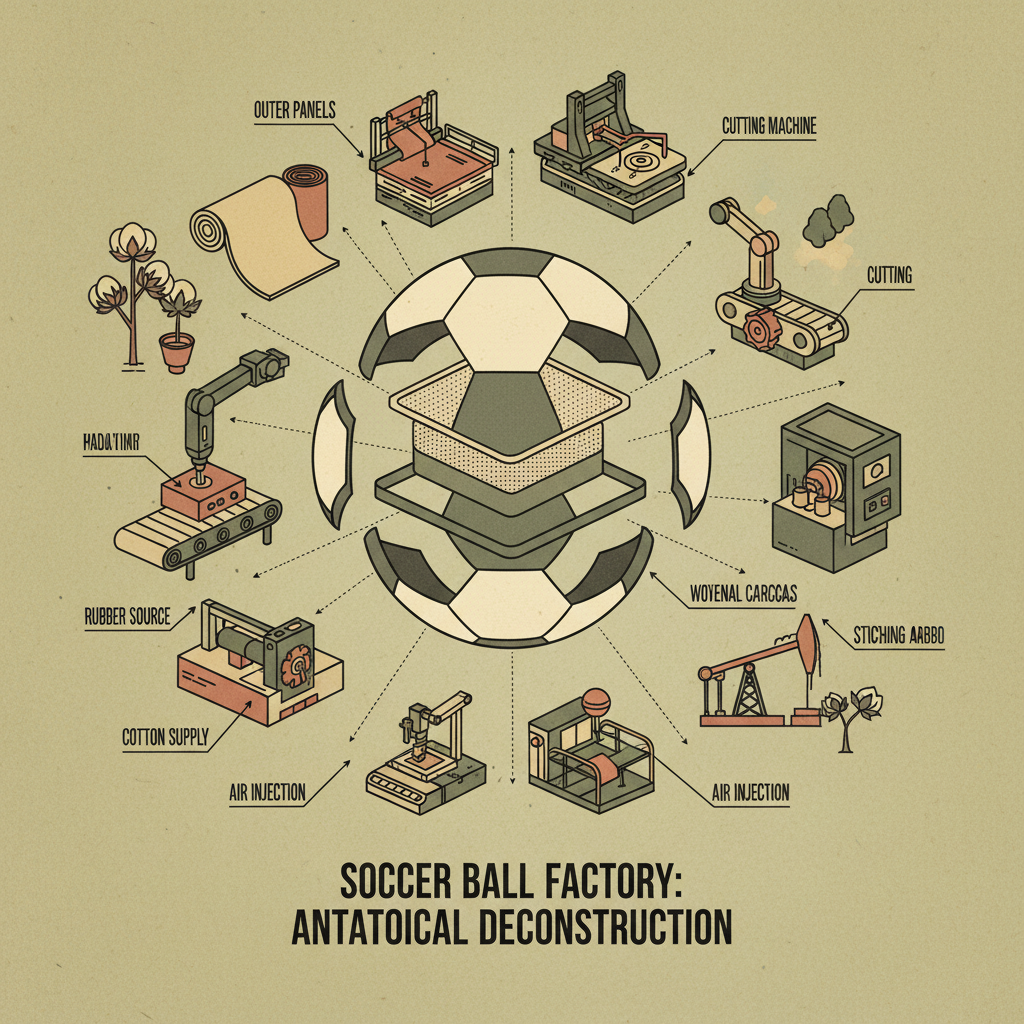 Exploring the Dynamics of a Modern Soccer Ball Factory and Manufacturing Trends