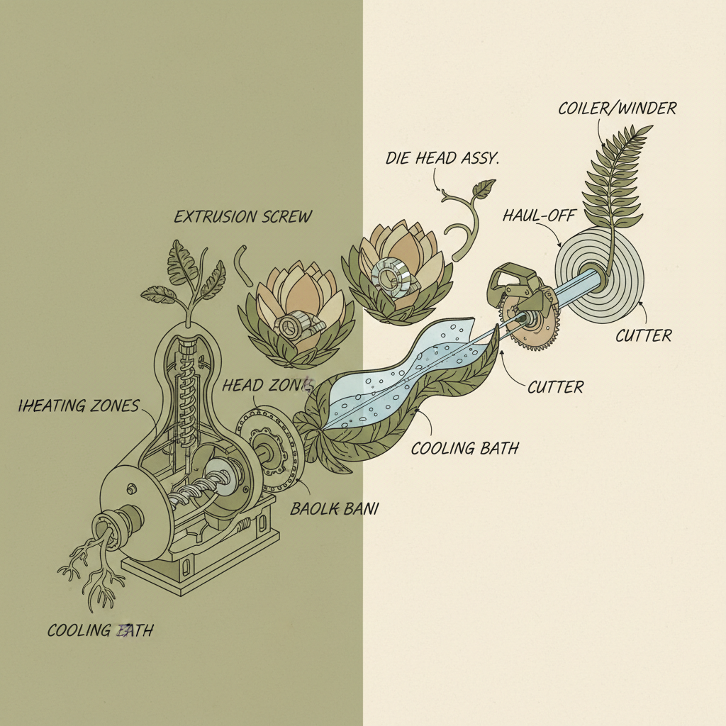 hdpe pipe manufacturing machine