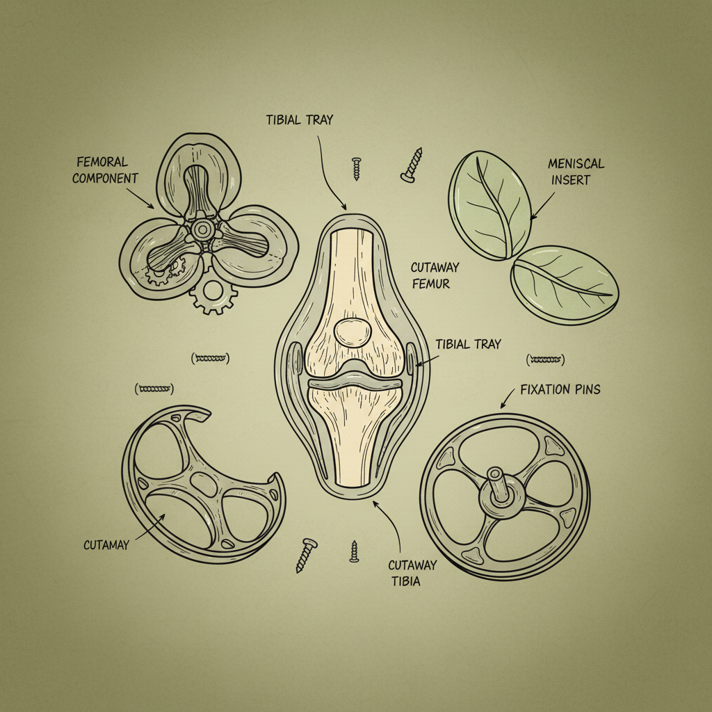 titanium knee replacement