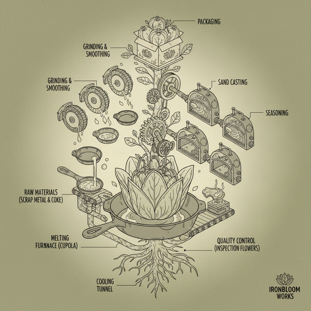 Insights from a Cast Iron Pan Factory on Manufacturing and Quality Control